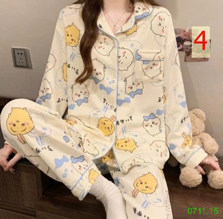 25HA0711.15 - BỘ PIZAMA NHIỀU LỚP ẤM ÁP CHO NỮ