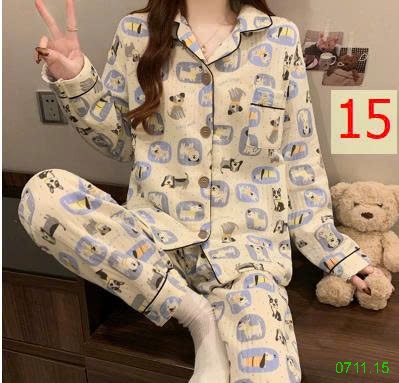 25HA0711.15 - BỘ PIZAMA NHIỀU LỚP ẤM ÁP CHO NỮ