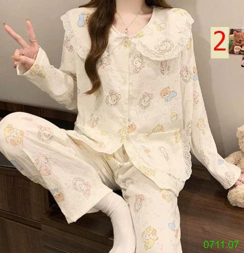 25HA0711.07 - BỘ DÀI MẶC NHÀ VIỀN BÈO TIỂU THƯ