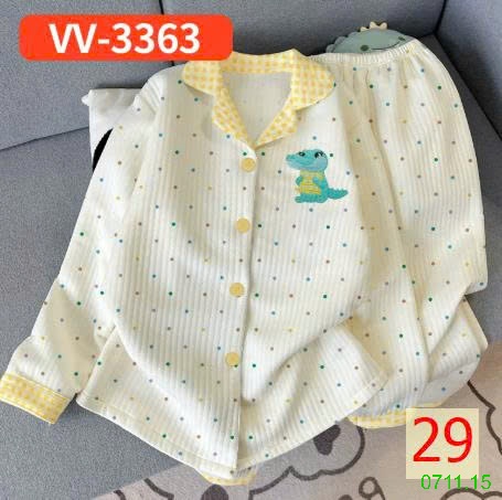25HA0711.15 - BỘ PIZAMA NHIỀU LỚP ẤM ÁP CHO NỮ