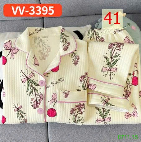 25HA0711.15 - BỘ PIZAMA NHIỀU LỚP ẤM ÁP CHO NỮ