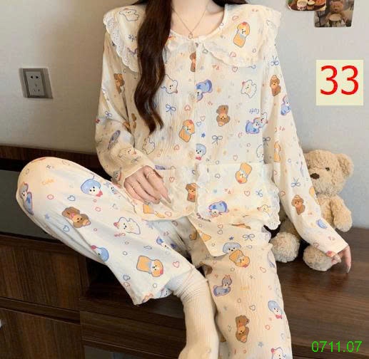 25HA0711.07 - BỘ DÀI MẶC NHÀ VIỀN BÈO TIỂU THƯ