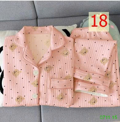 25HA0711.15 - BỘ PIZAMA NHIỀU LỚP ẤM ÁP CHO NỮ