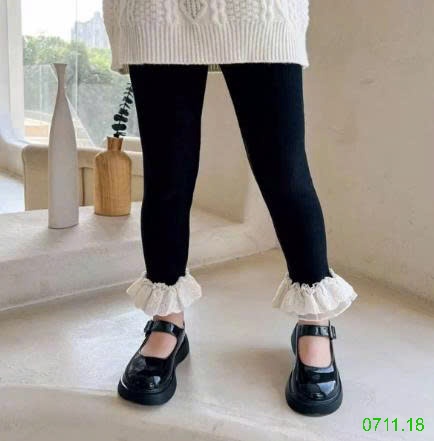 25HA0711.18 - QUẦN LEGGING LÓT NHUNG BÉ GÁI NINGLI