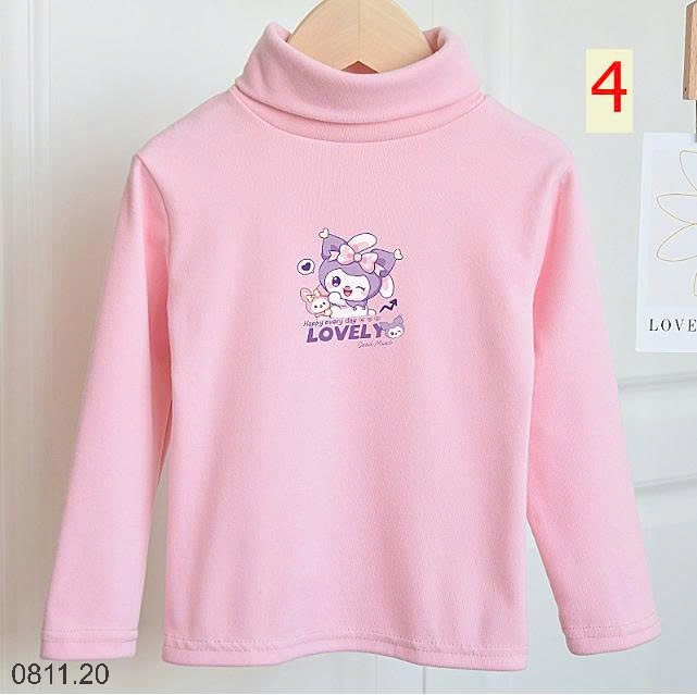 25HA0811.20 - SET 2 ÁO GIỮ NHIỆT CỔ LỌ KUROMI BÉ GÁI