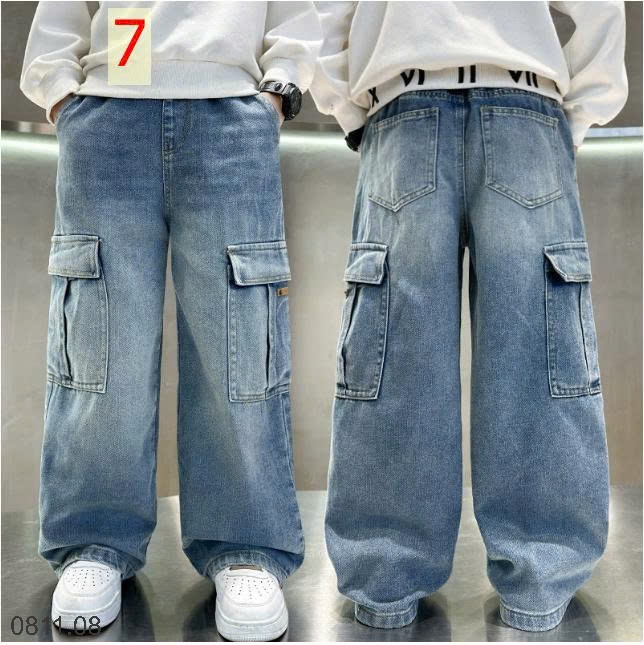 25HA0811.08 - QUẦN JEAN ỐNG RỘNG SIZE ĐẠI BÉ TRAI