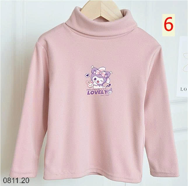 25HA0811.20 - SET 2 ÁO GIỮ NHIỆT CỔ LỌ KUROMI BÉ GÁI