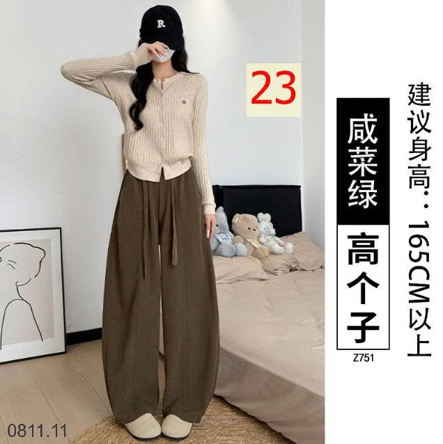 25HA0811.11 - QUẦN NHUNG TĂM DÁNG QUẢ LÊ CHO NỮ
