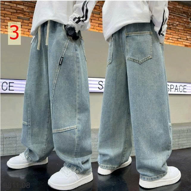 25HA0811.08 - QUẦN JEAN ỐNG RỘNG SIZE ĐẠI BÉ TRAI