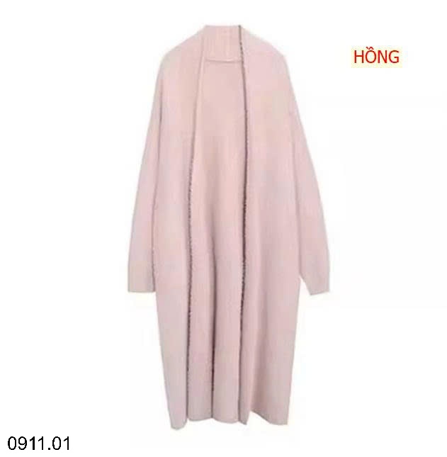 25HA0911.01 - ÁO CARDIGAN LEN LÔNG THỎ DÁNG DÀI