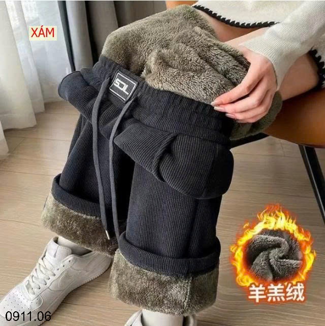 25HA0911.06 - QUẦN NHUNG TĂM LÓT LÔNG CHO NỮ