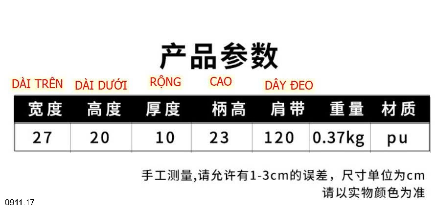 25HA0911.17 - TÚI XÁCH THỜI TRANG NỮ