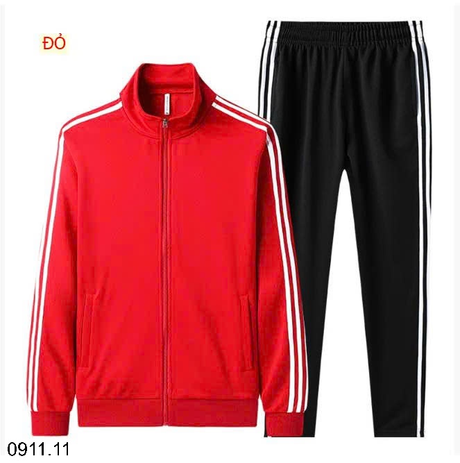 25HA0911.11 - BỘ NỈ THỂ THAO NAM KÉO KHÓA