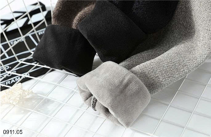 25HA0911.05 - ÁO LEN NAM CỔ TRÒN LÓT LÔNG CHỮ H