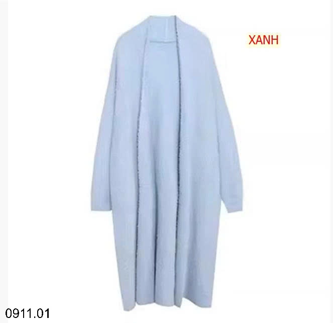 25HA0911.01 - ÁO CARDIGAN LEN LÔNG THỎ DÁNG DÀI