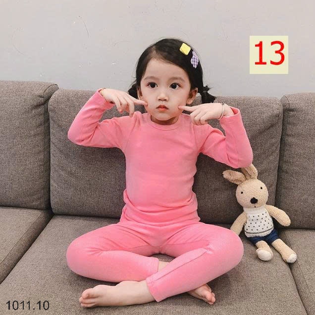 25HA1011.10 - BỘ THU ĐÔNG MẶC NHÀ QCCC CHO BÉ YÊU