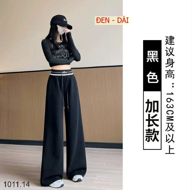 25HA1011.14 - QUẦN NỈ DÁNG XUÔNG CẠP CAO ALLA