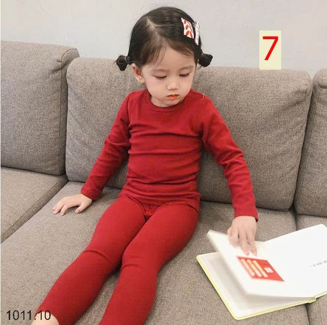 25HA1011.10 - BỘ THU ĐÔNG MẶC NHÀ QCCC CHO BÉ YÊU