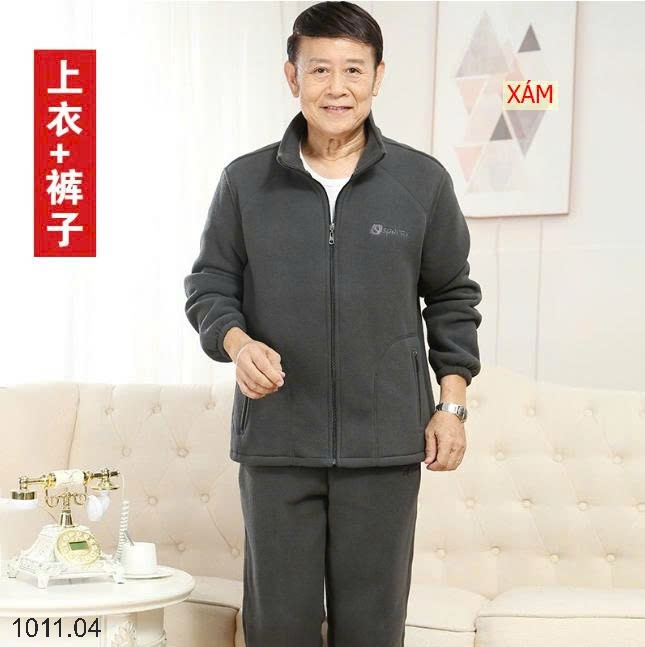 25HA1011.04 - BỘ KHOÁC LÔNG TRUNG NIÊN CHO BỐ