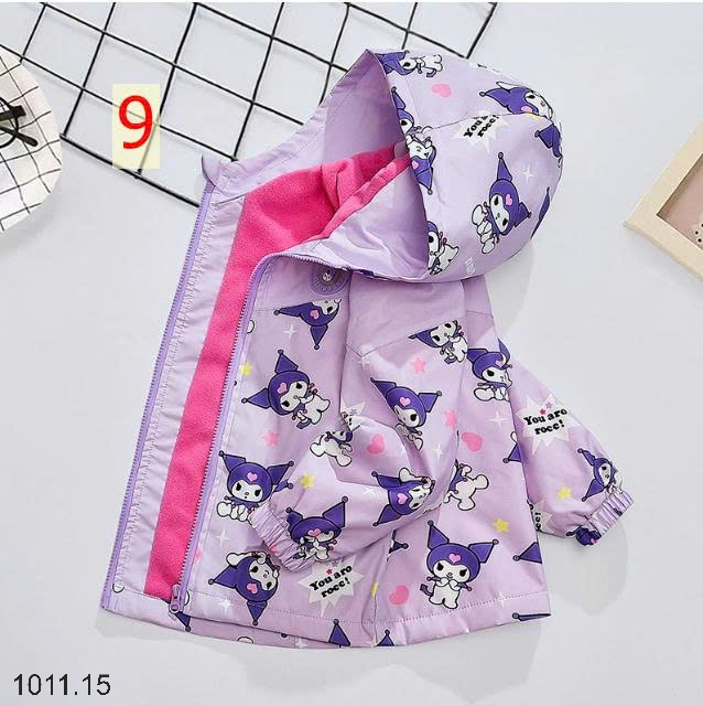 25HA1011.15 - ÁO KHOÁC GIÓ LÓT NỈ ẤM CHO BÉ GÁI SIZE ĐẠI DHM