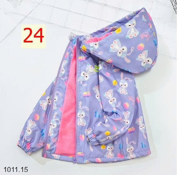 25HA1011.15 - ÁO KHOÁC GIÓ LÓT NỈ ẤM CHO BÉ GÁI SIZE ĐẠI DHM