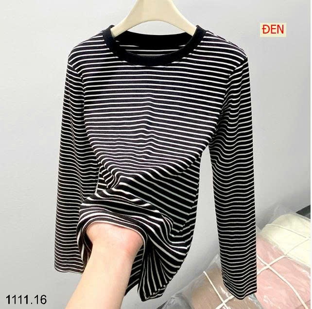25HA1111.16 - ÁO THUN KẺ CỔ TRÒN