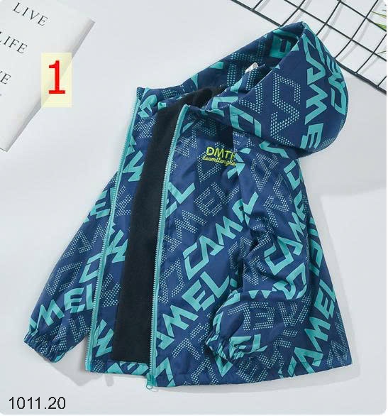 25HA1011.20 - ÁO KHOÁC GIÓ LÓT NỈ ẤM BÉ TRAI SIZE ĐẠI DHM