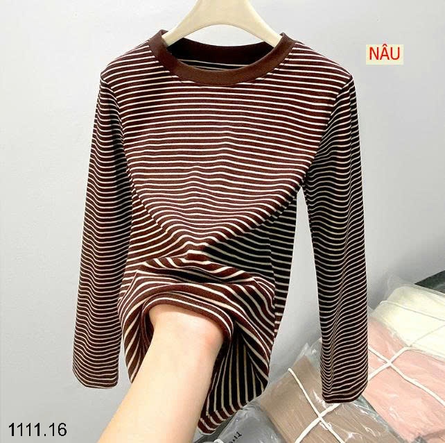 25HA1111.16 - ÁO THUN KẺ CỔ TRÒN