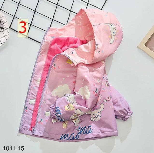25HA1011.15 - ÁO KHOÁC GIÓ LÓT NỈ ẤM CHO BÉ GÁI SIZE ĐẠI DHM