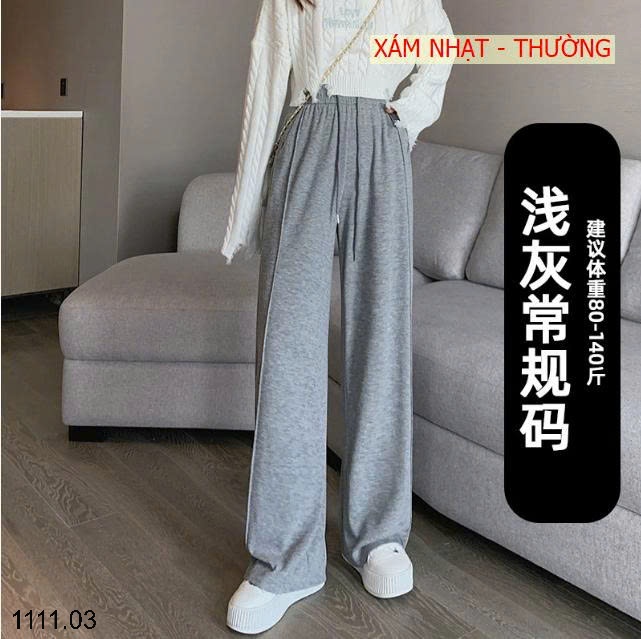 25HA1111.03 - QUẦN NỈ ỐNG RỘNG CHO NỮ