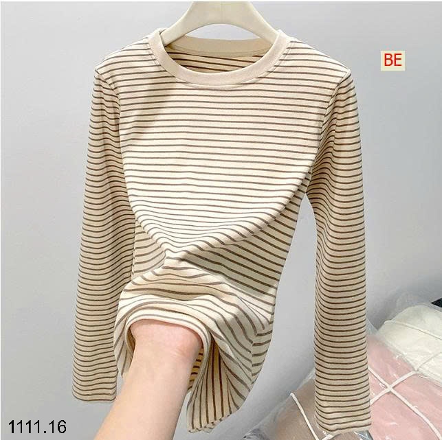 25HA1111.16 - ÁO THUN KẺ CỔ TRÒN