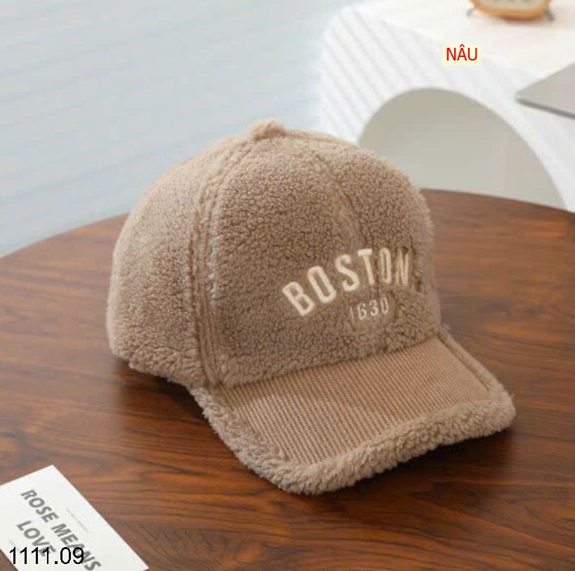 25HA1111.09 - MŨ LÔNG BOSTON CHO BÉ
