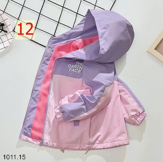25HA1011.15 - ÁO KHOÁC GIÓ LÓT NỈ ẤM CHO BÉ GÁI SIZE ĐẠI DHM