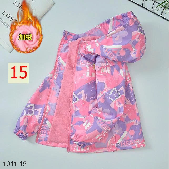 25HA1011.15 - ÁO KHOÁC GIÓ LÓT NỈ ẤM CHO BÉ GÁI SIZE ĐẠI DHM