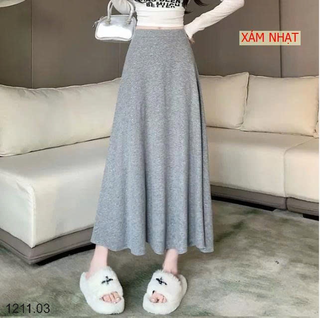 25HA1211.03 - CHÂN VÁY XÒE CHỮ A SEQUINS DÁNG DÀI