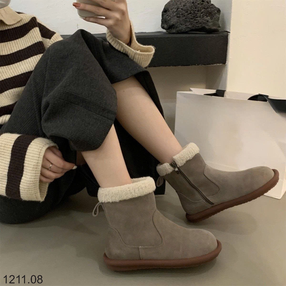 25HA1211.08 - BOOT CỔ LÔNG