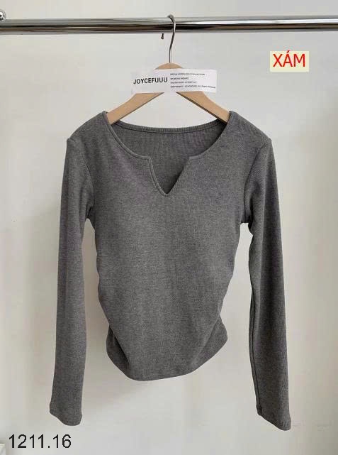 25HA1211.16 - ÁO THUN CỔ V KÈM BRA NỮ
