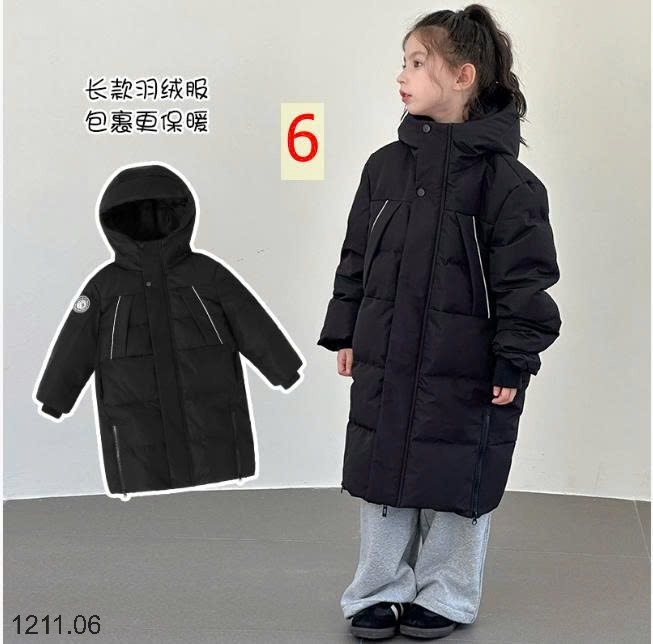 25HA1211.06 - ÁO PHAO LÔNG VŨ DÁNG DÀI PP ELEPHAN CHO BÉ