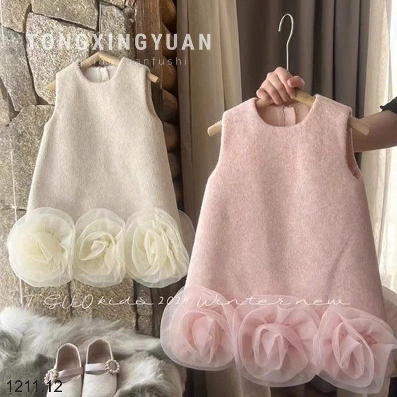 25HA1211.12 - VÁY DẠ BA LỖ CHO BÉ YÊU