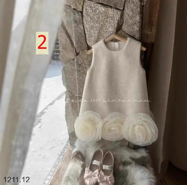 25HA1211.12 - VÁY DẠ BA LỖ CHO BÉ YÊU