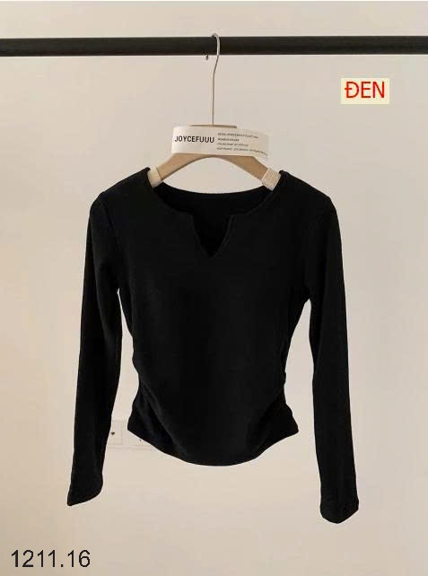 25HA1211.16 - ÁO THUN CỔ V KÈM BRA NỮ