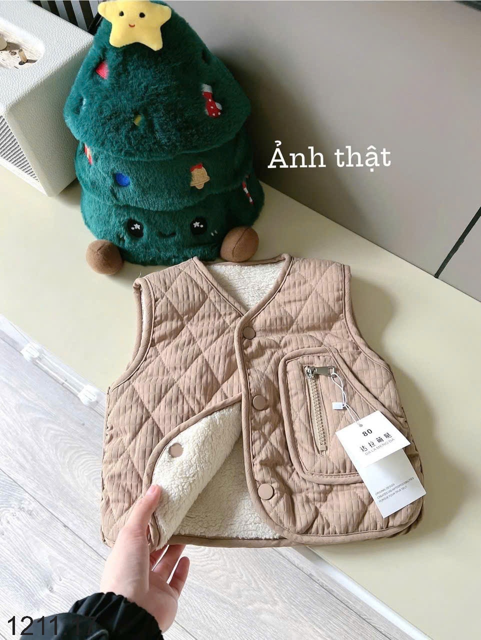 25HA1211.17 - ÁO GILE HAI MẶT CHO BÉ YÊU