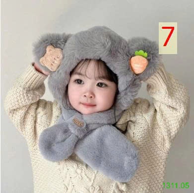 25HA1311.05 - MŨ LIỀN KHĂN LÔNG MỀM SIÊU ẤM CHO BÉ