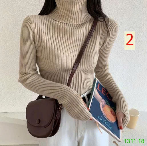 25HA1311.18 - ÁO LEN CỔ LỌ NỮ