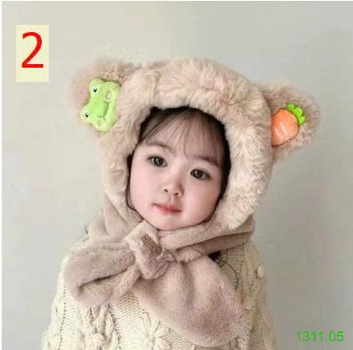 25HA1311.05 - MŨ LIỀN KHĂN LÔNG MỀM SIÊU ẤM CHO BÉ