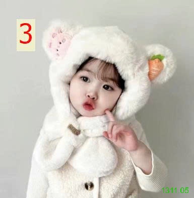 25HA1311.05 - MŨ LIỀN KHĂN LÔNG MỀM SIÊU ẤM CHO BÉ