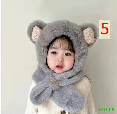 25HA1311.05 - MŨ LIỀN KHĂN LÔNG MỀM SIÊU ẤM CHO BÉ