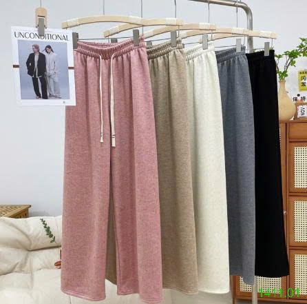 25HA1411.01 - QUẦN NỈ ỐNG RỘNG NỮ