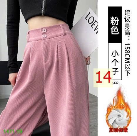 25HA1411.19 - QUÂN ÂU ỐNG ĐỨNG NHUNG TĂM CHO NỮ
