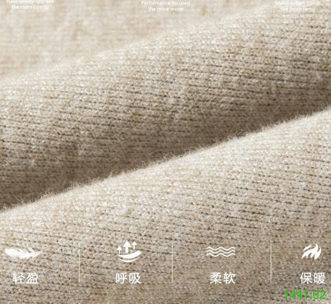 25HA1411.02 - ÁO LEN GIỮ NHIỆT DỆT KIM NAM BASIC